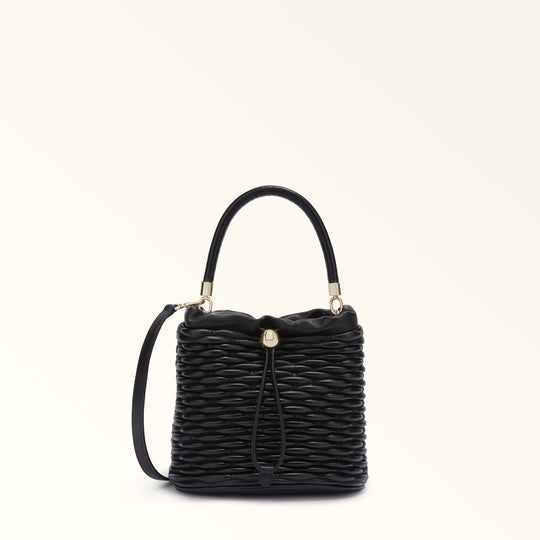 Furla Mionido Black Bucket Bag - Mini