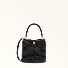 Furla Mionido Black Bucket Bag - Mini