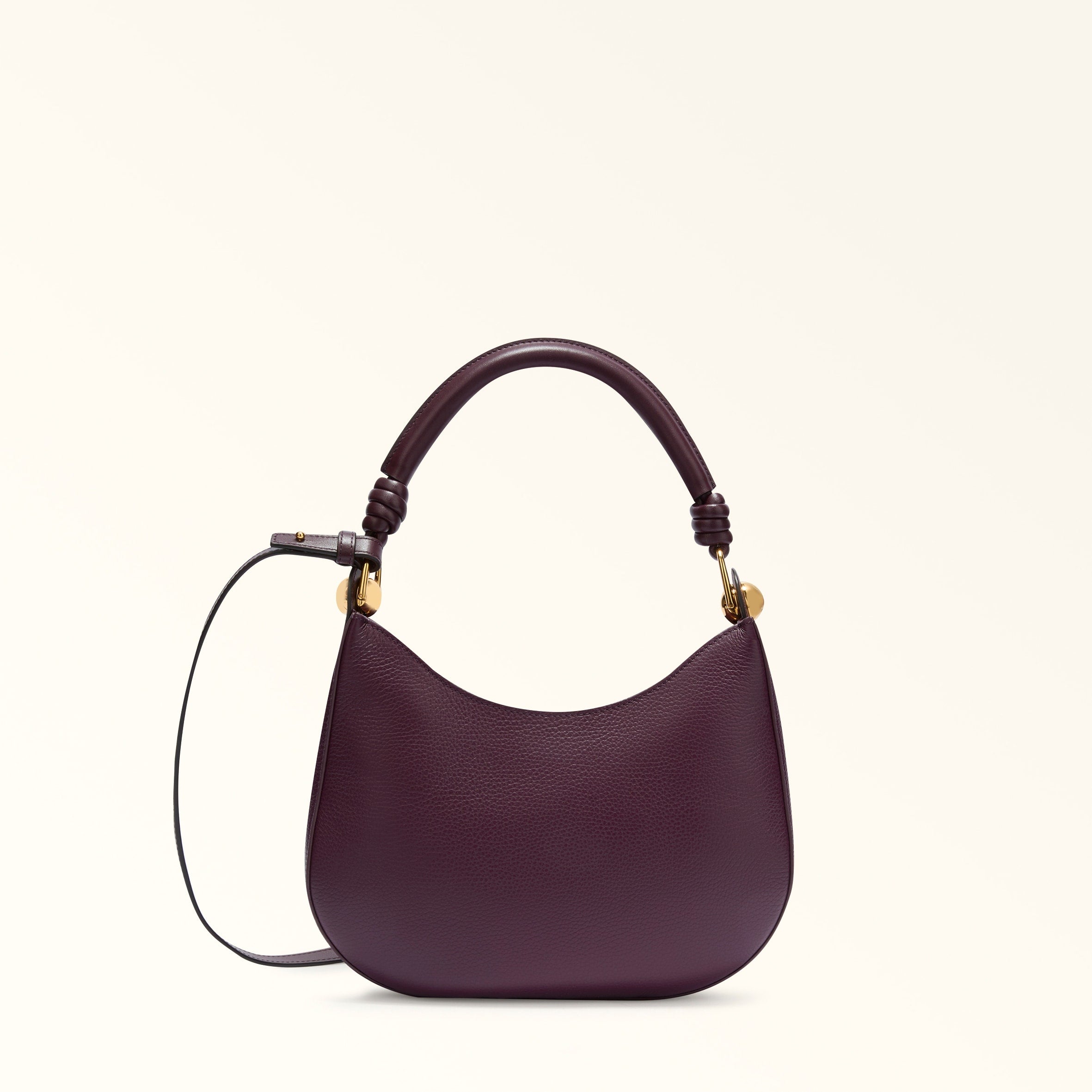 Furla Sfera Burgundy Hobo Bag