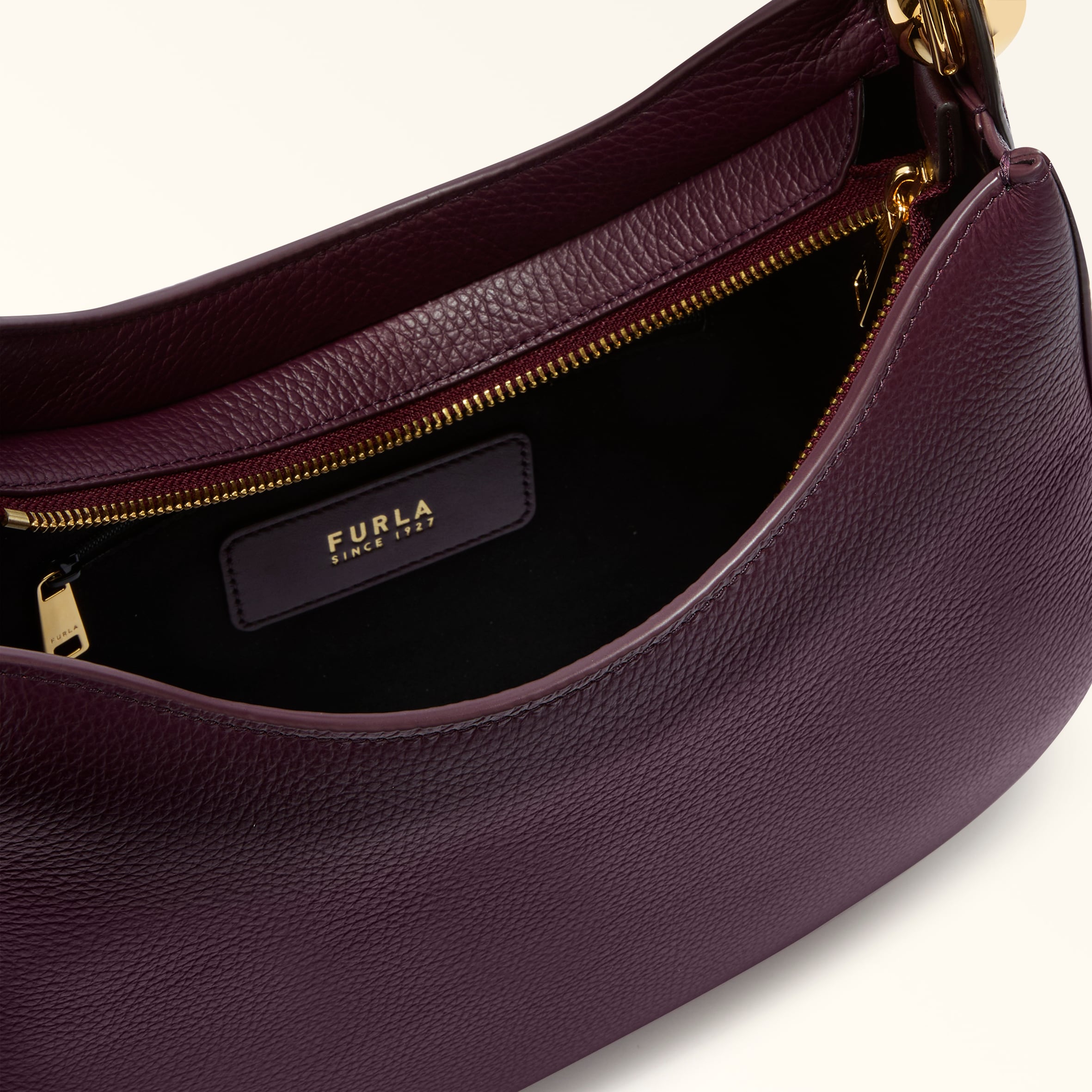 Furla Sfera Burgundy Hobo Bag