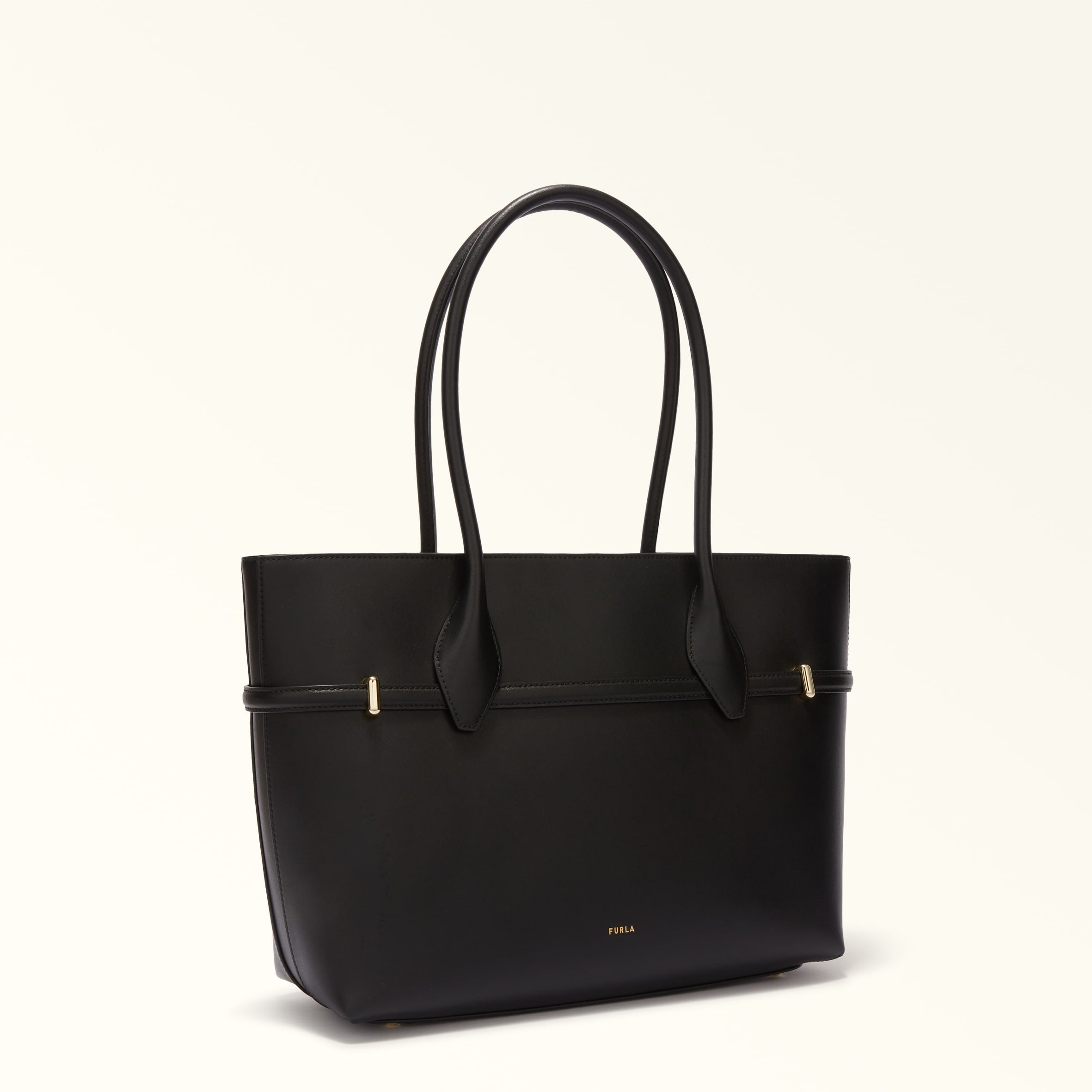 Furla Goccia Black Tote Bags