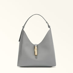 Furla Goccia Light Grey Hobo Bag