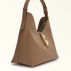 Furla Goccia Brown Hobo Bag