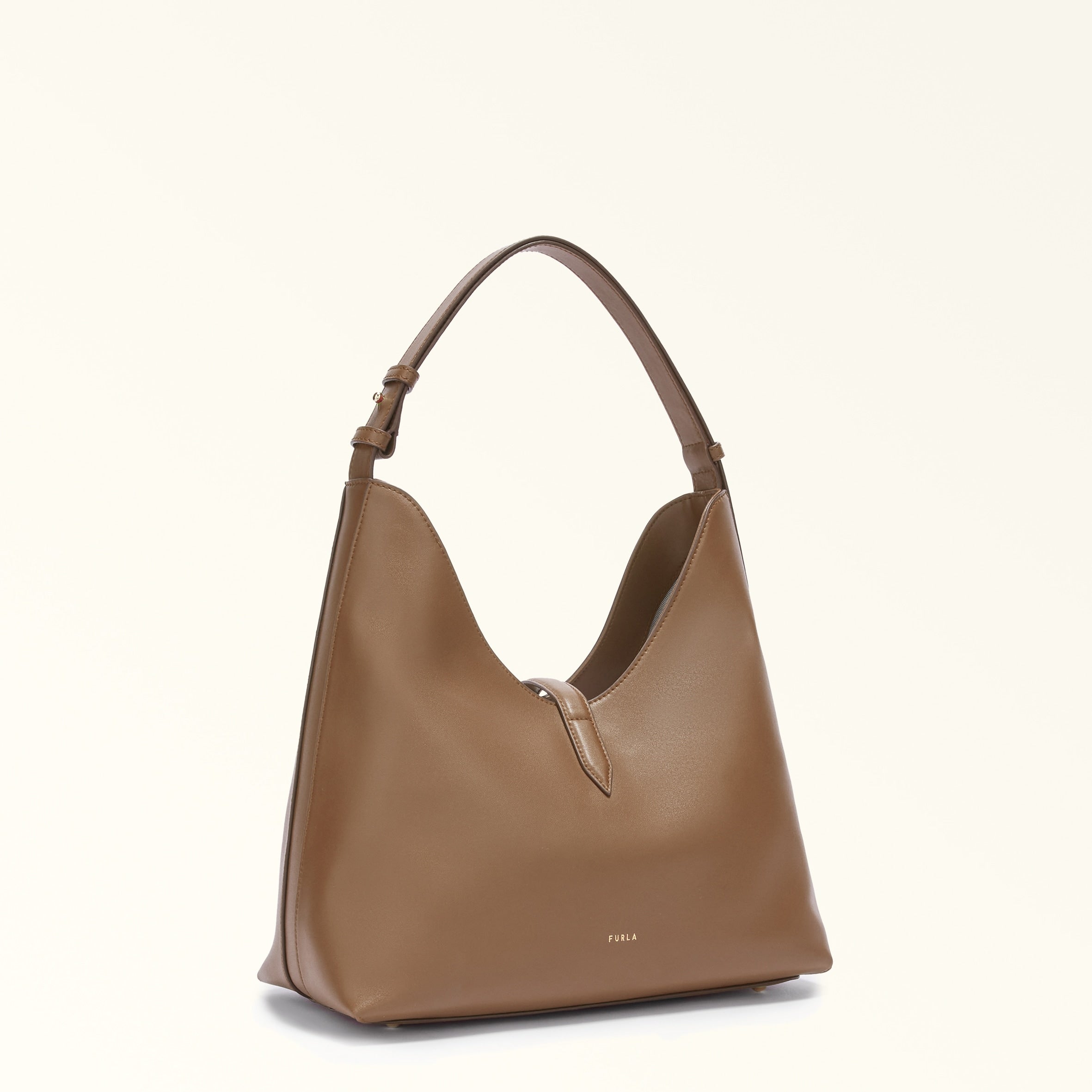 Furla Goccia Brown Hobo Bag