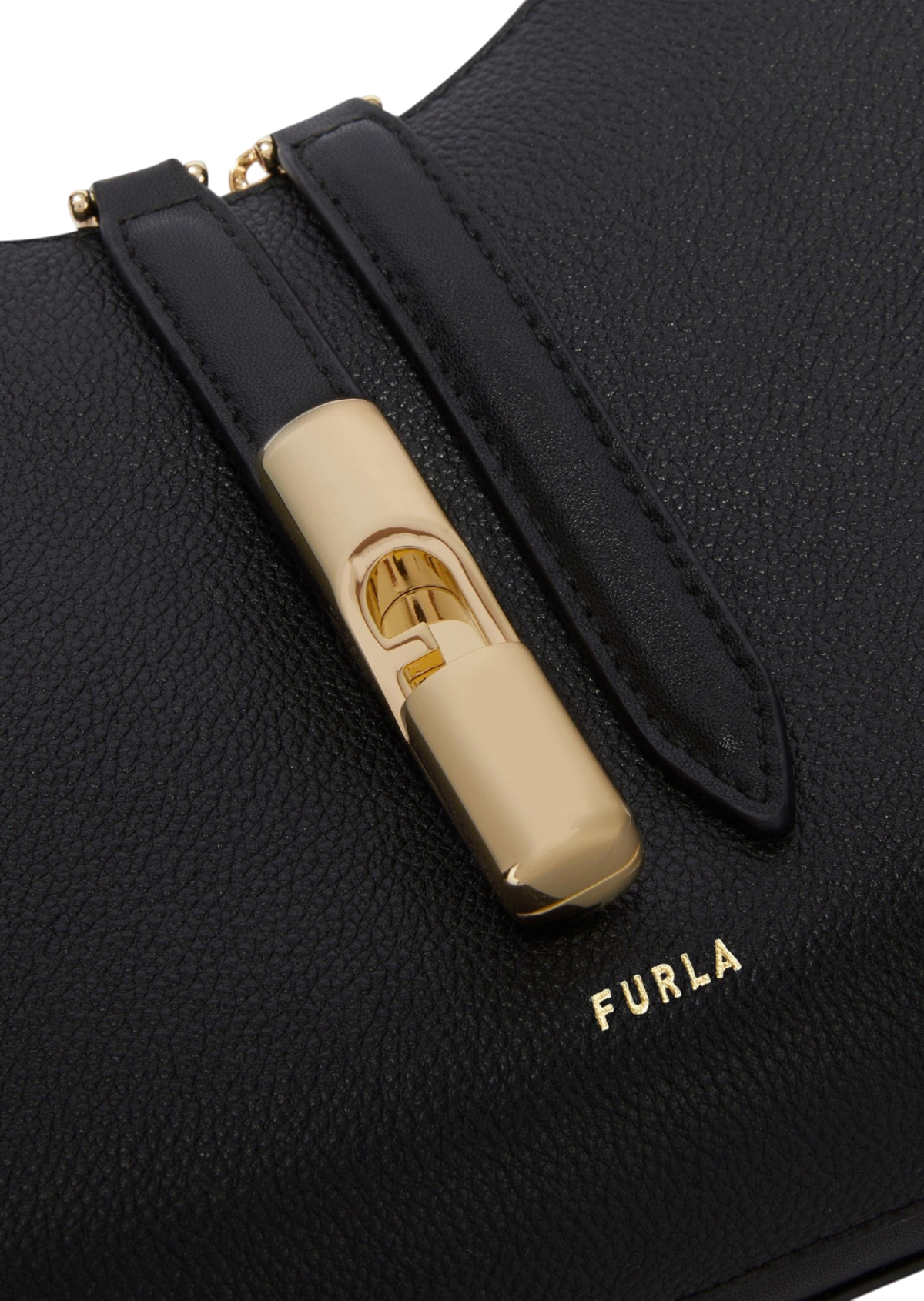 Furla Goccia Shoulder Bag Nero Small