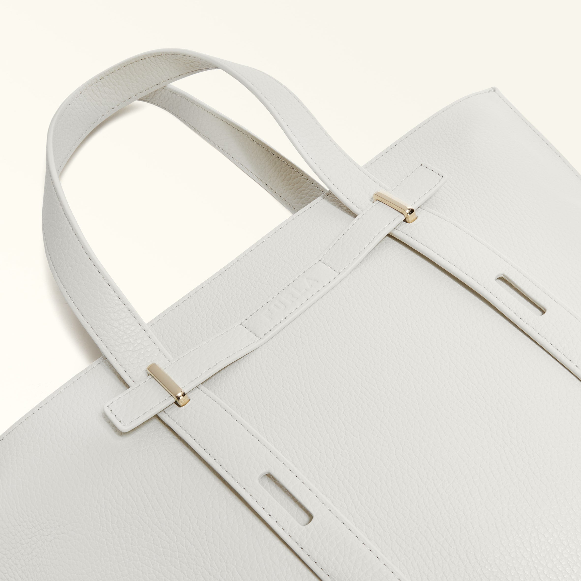 Furla Giove M Tote Bag - Marshmallow