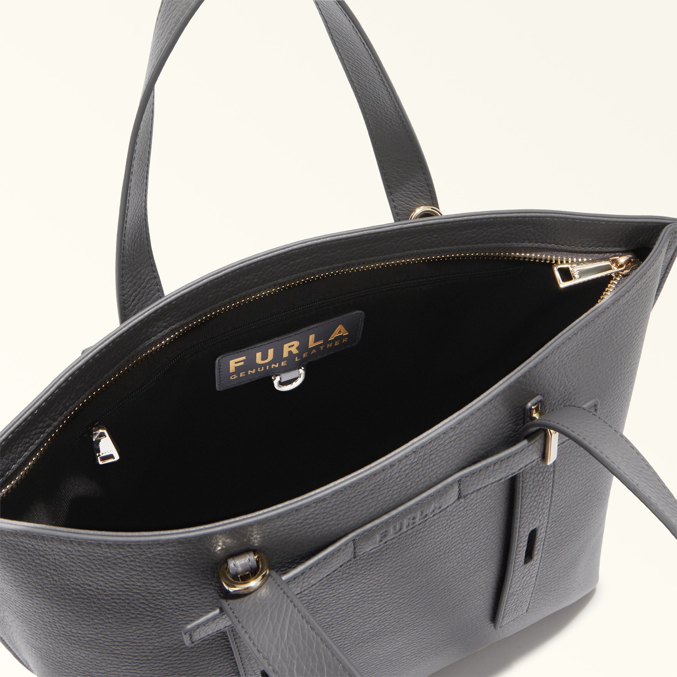 Furla Giove Grey Tote Bags