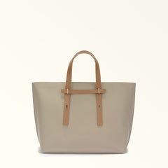 Furla Giove Beige Tote Bags