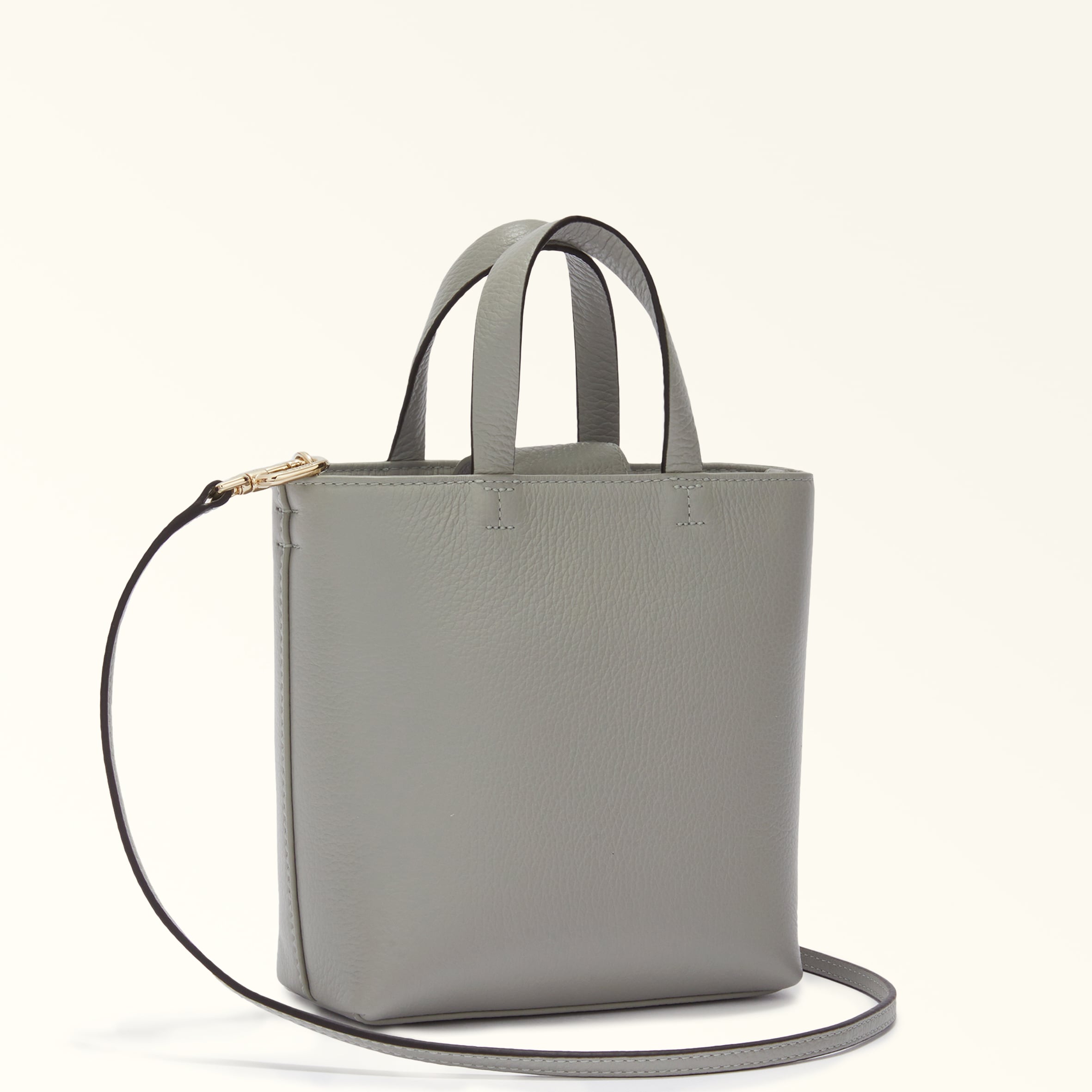 Furla Sfera Light Grey Vertical Crossbody Bag