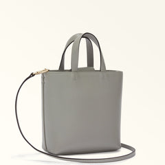 Furla Sfera Light Grey Vertical Crossbody Bag