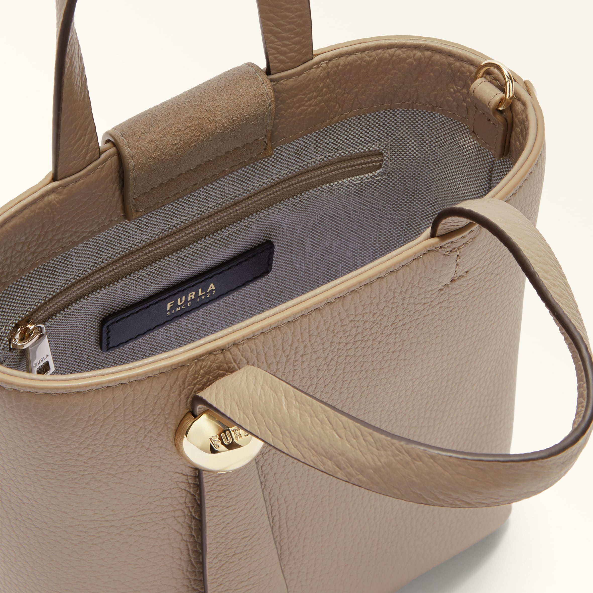 Furla Sfera Crossbody Stucco Gray