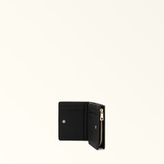 Furla Camelia Black Compact Wallet L Zip - Small