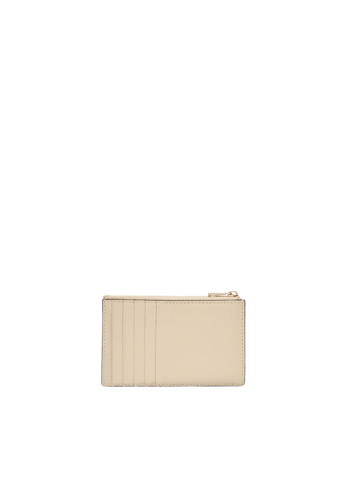 Furla Camelia Beige Zipped Card Case - Medium