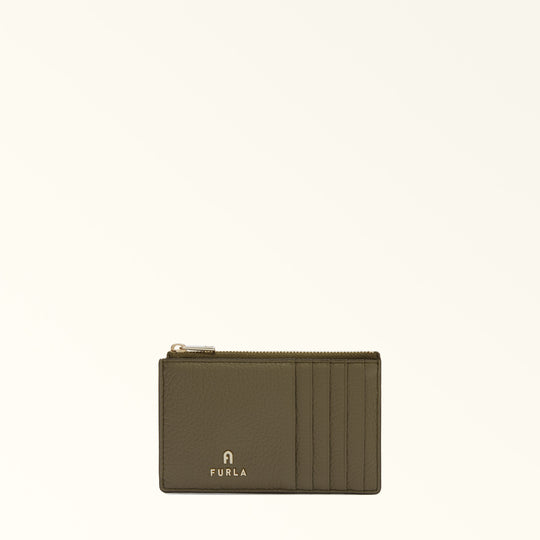 Furla Camelia Sage Zipped Card Case - Medium