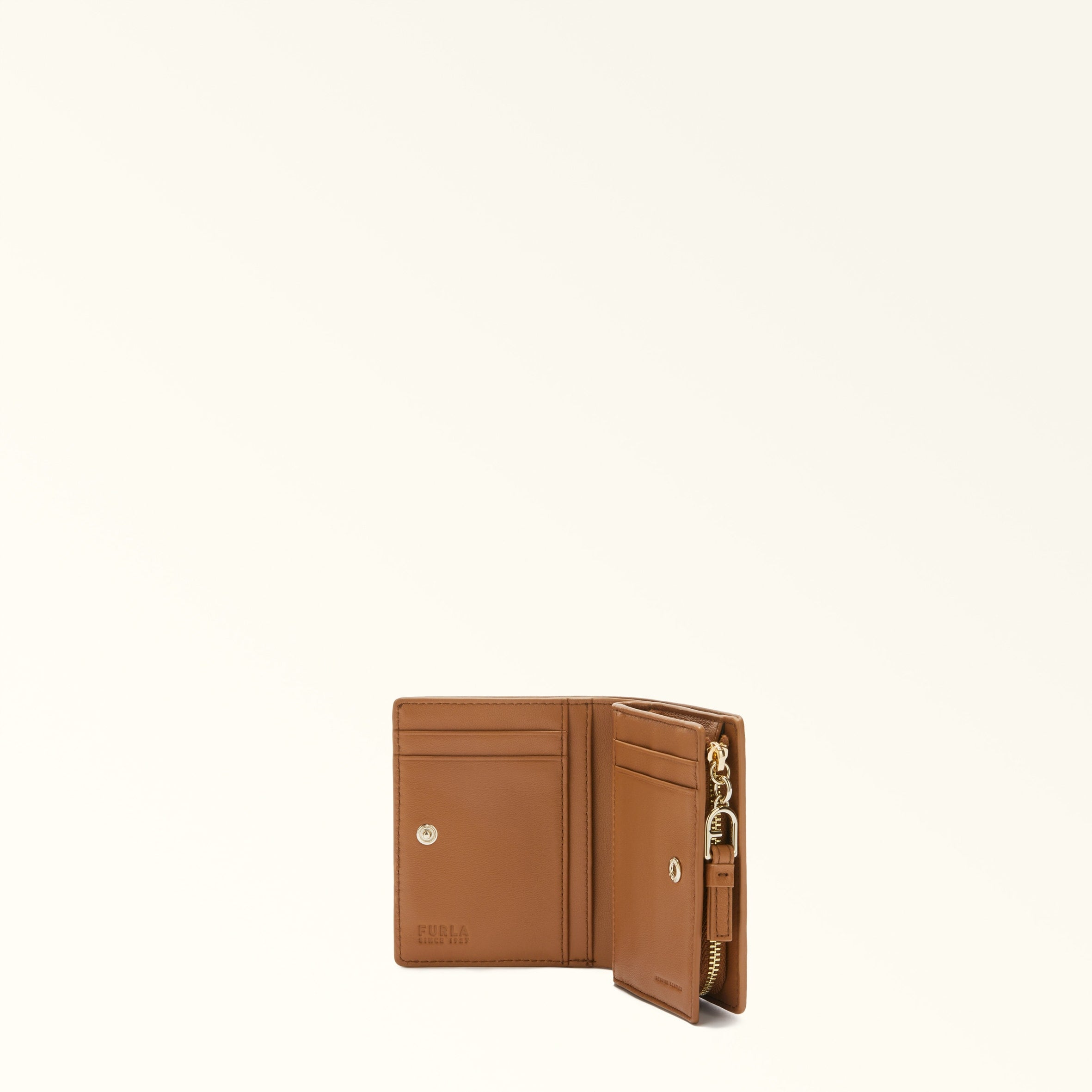 Furla Nuvola S Compact Wallet - Brandy