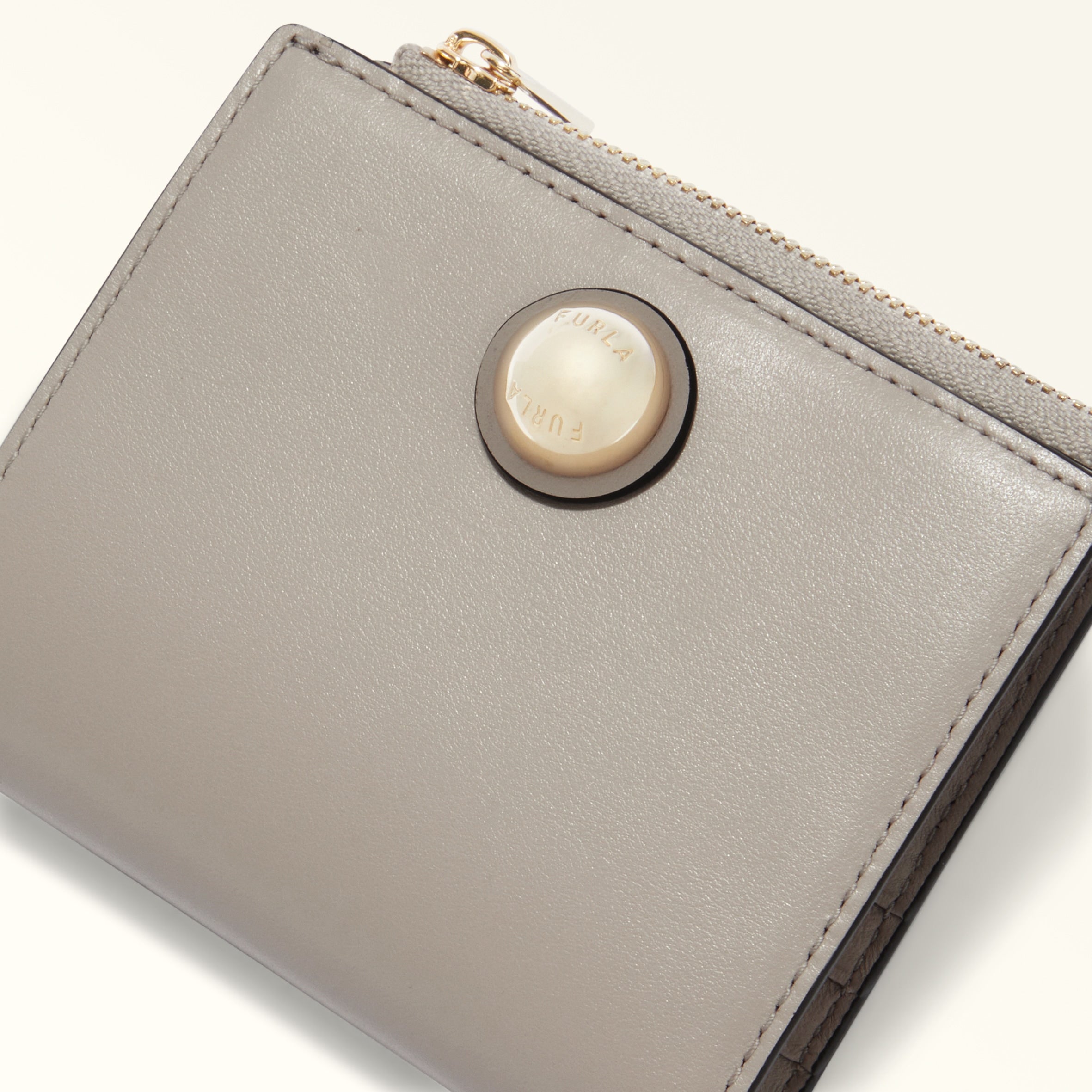 Furla Sfera Beige Bifold Slim Watter