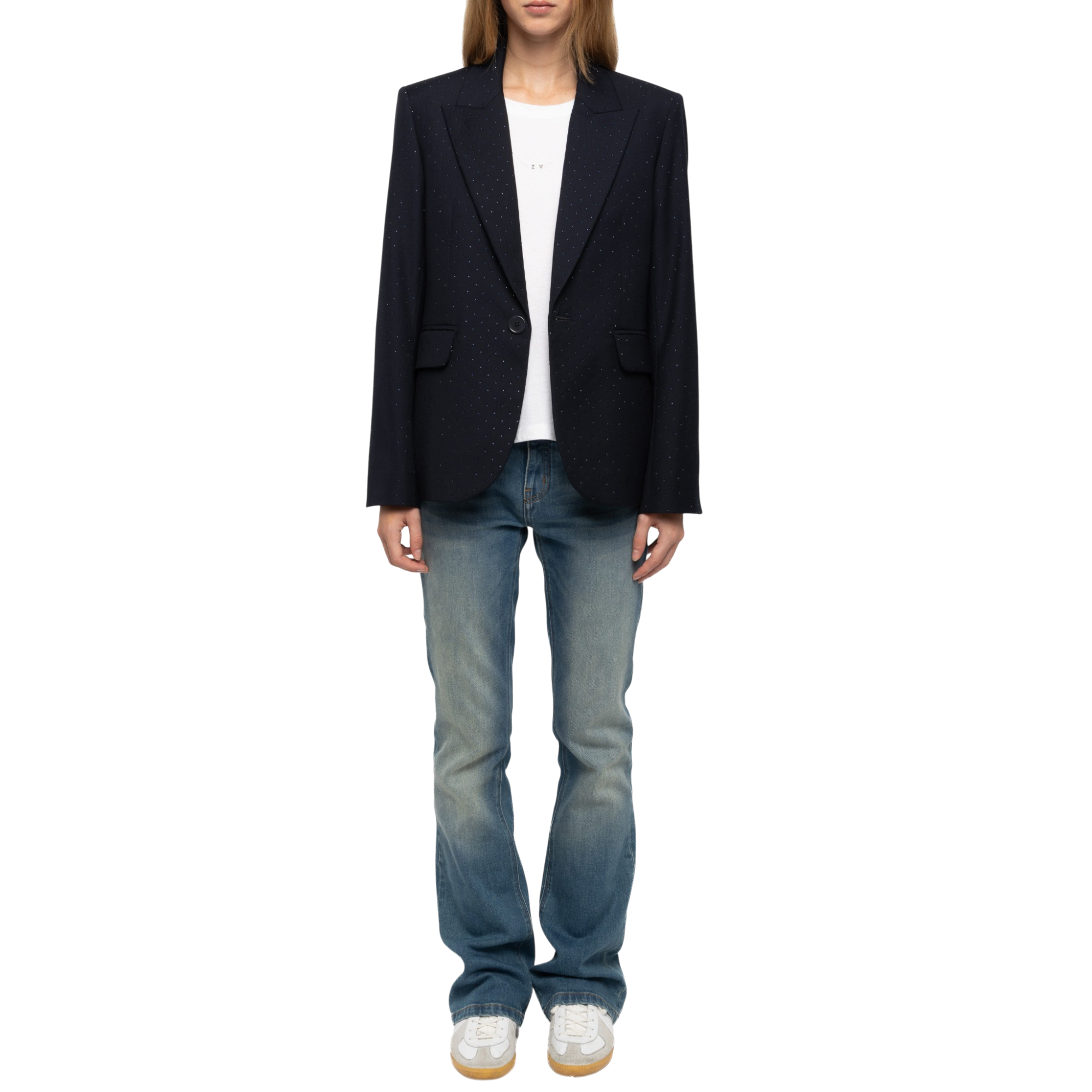 Valse Strass Tailored Blazer - Encre Blue