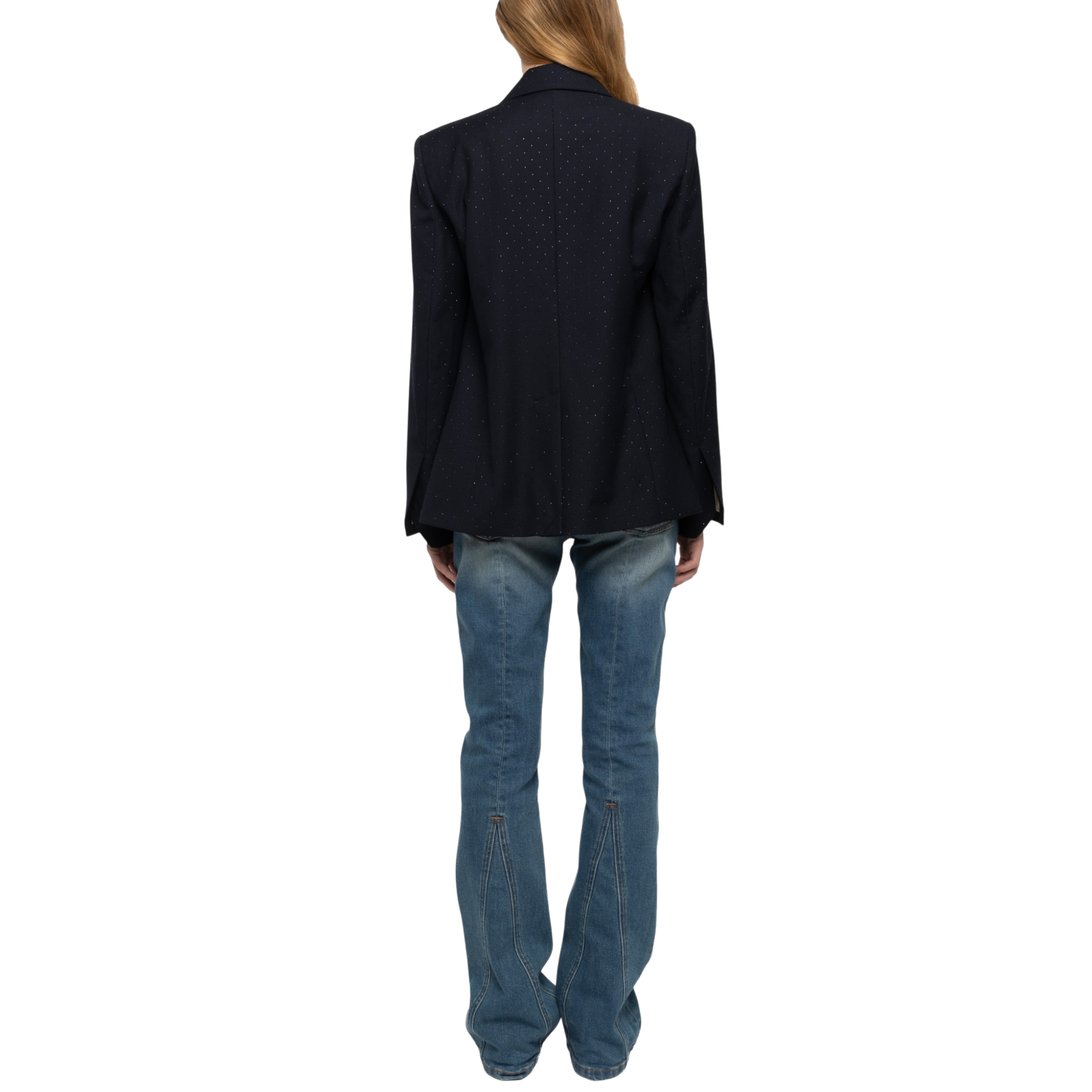 Valse Strass Tailored Blazer - Encre Blue