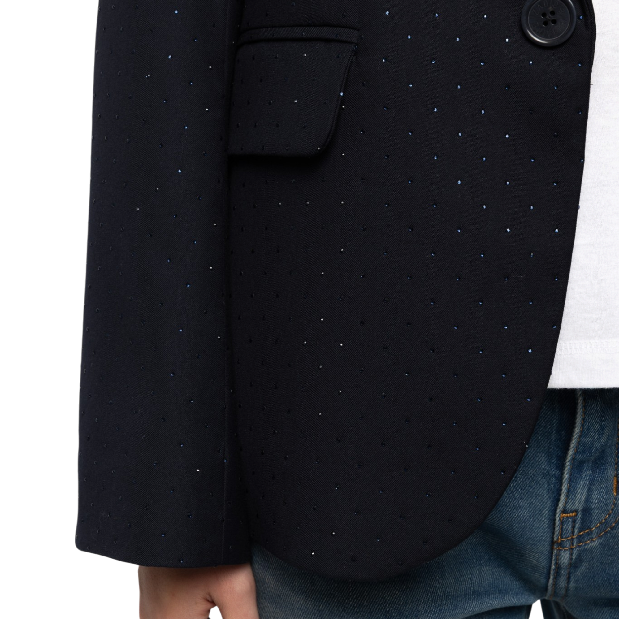 Valse Strass Tailored Blazer - Encre Blue