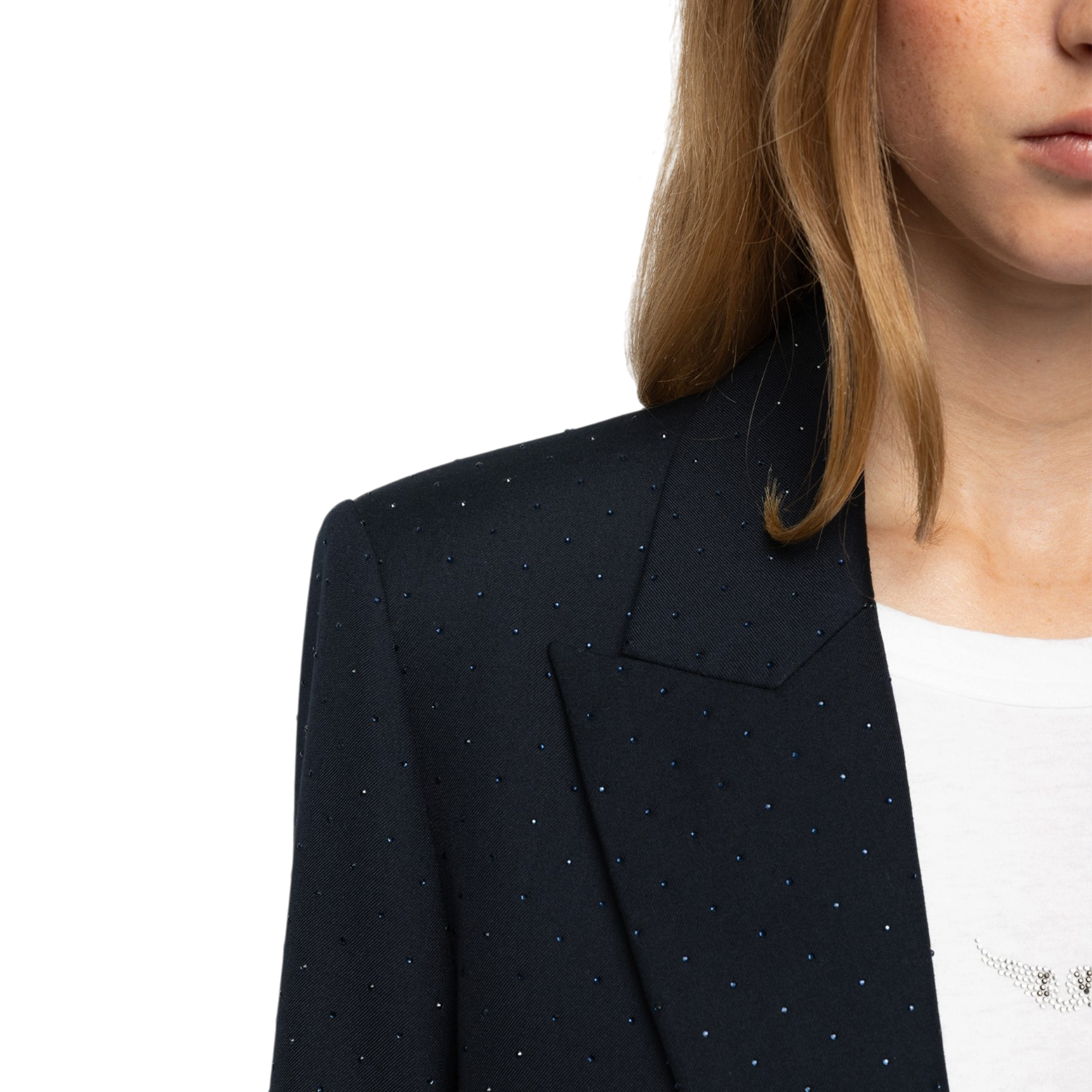 Valse Strass Tailored Blazer - Encre Blue