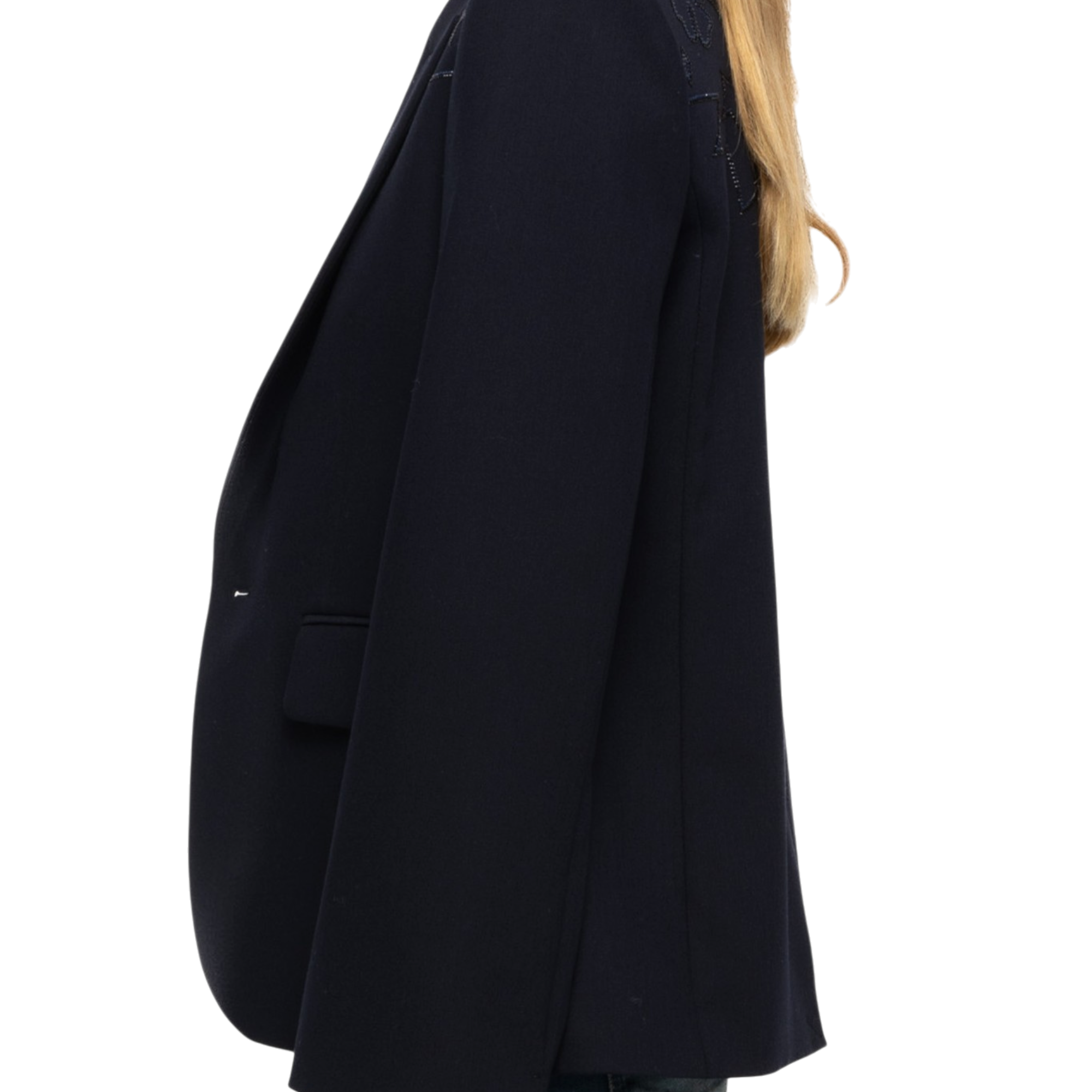 Vavy Strass Tailored Blazer - Encre Blue