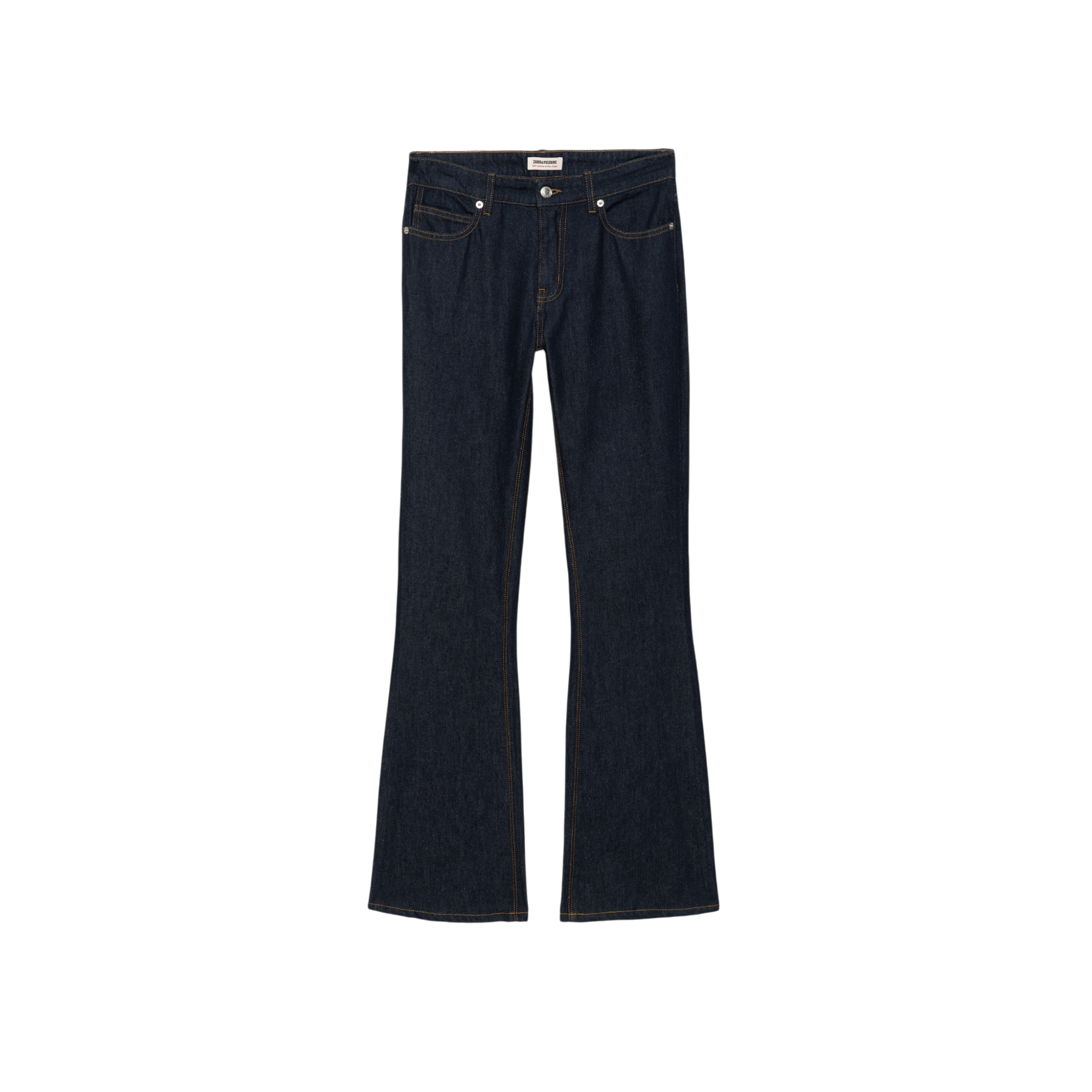 Eclipse Flared Cotton Jeans - Brut Navy