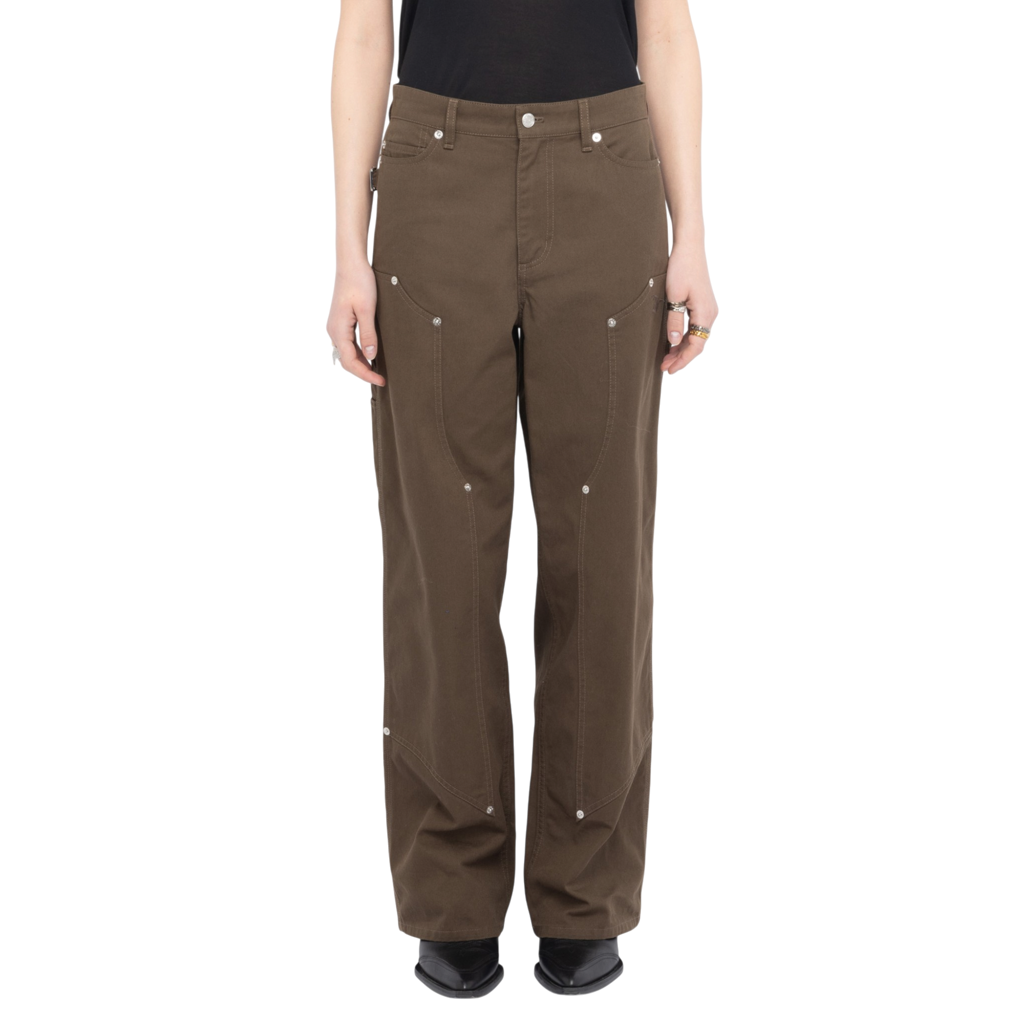 Perya Cotton Cargo Trousers - Moss Green