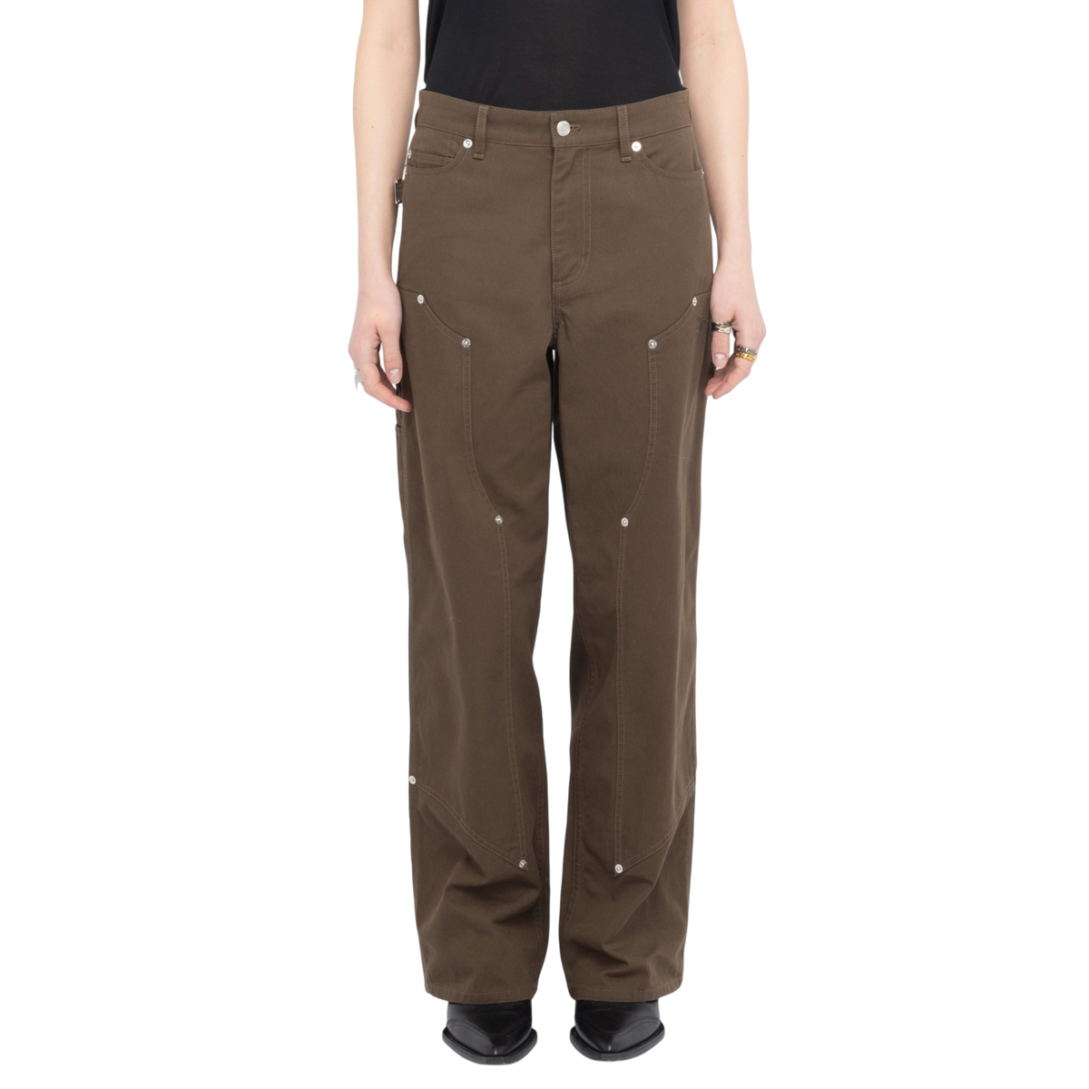 Perya Cotton Cargo Trousers - Moss Green
