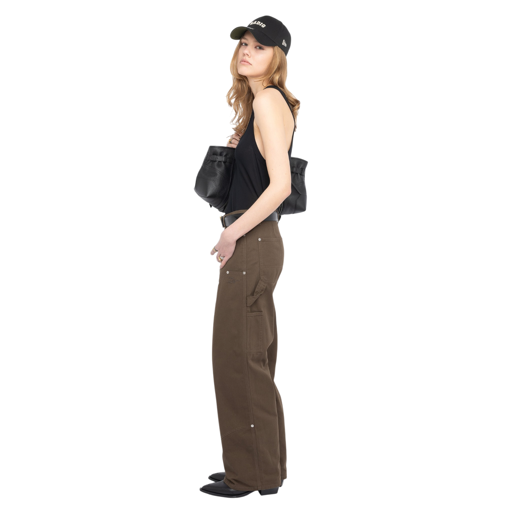 Perya Cotton Cargo Trousers - Moss Green