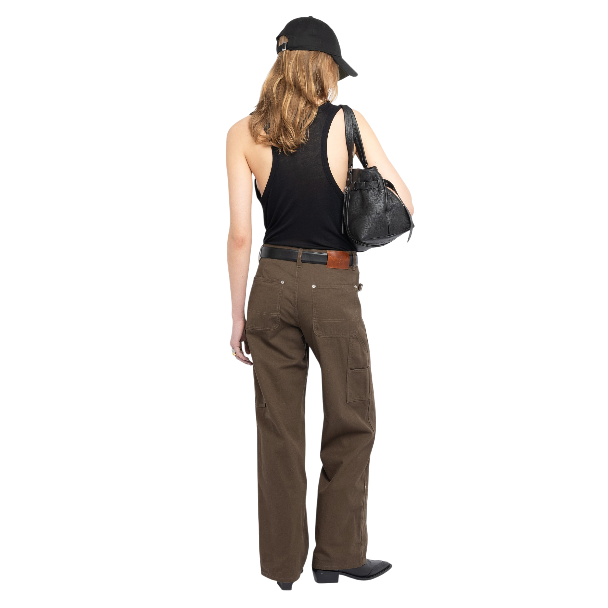 Perya Cotton Cargo Trousers - Moss Green