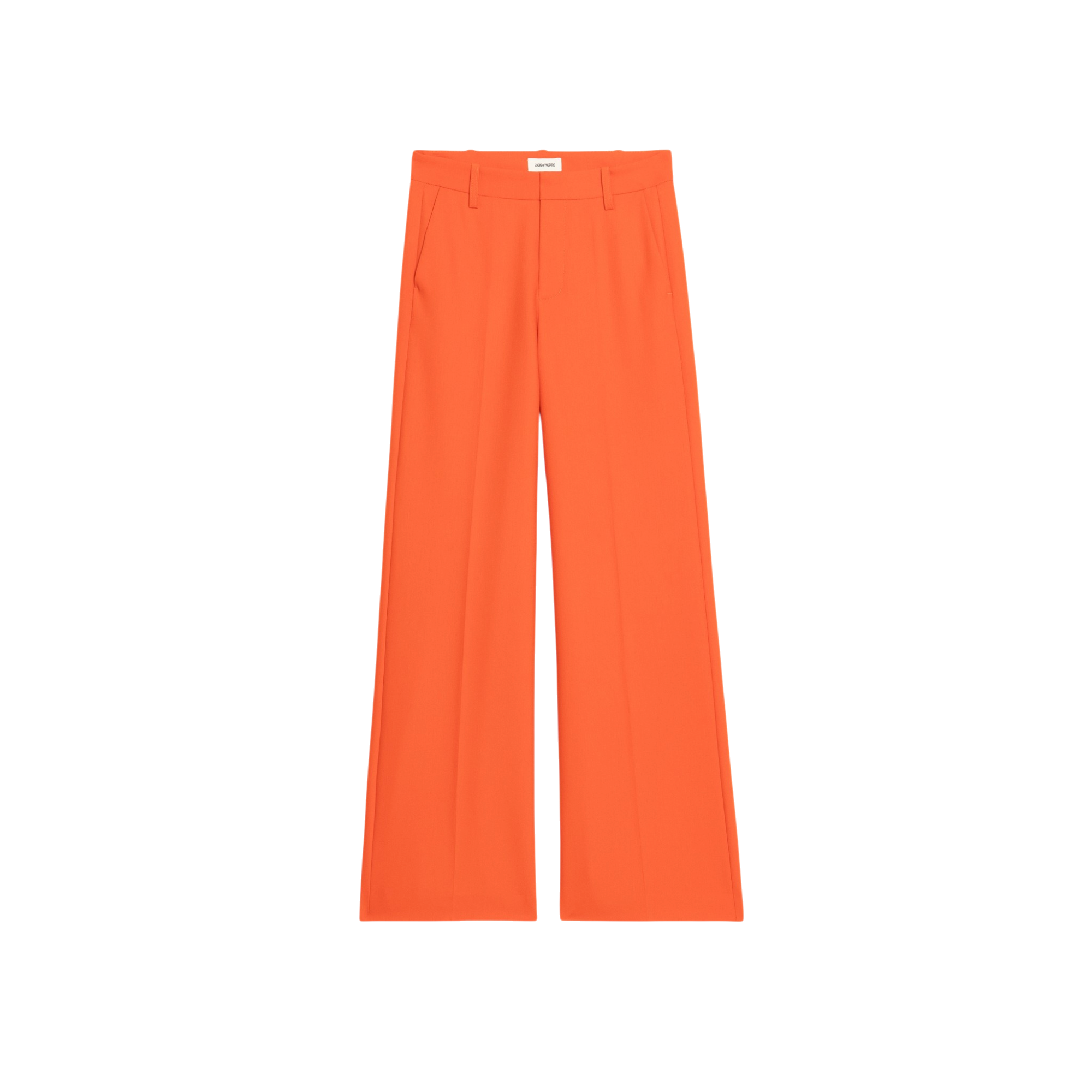 Panol Wide-Leg Tailored Trousers - Tangerine Orange
