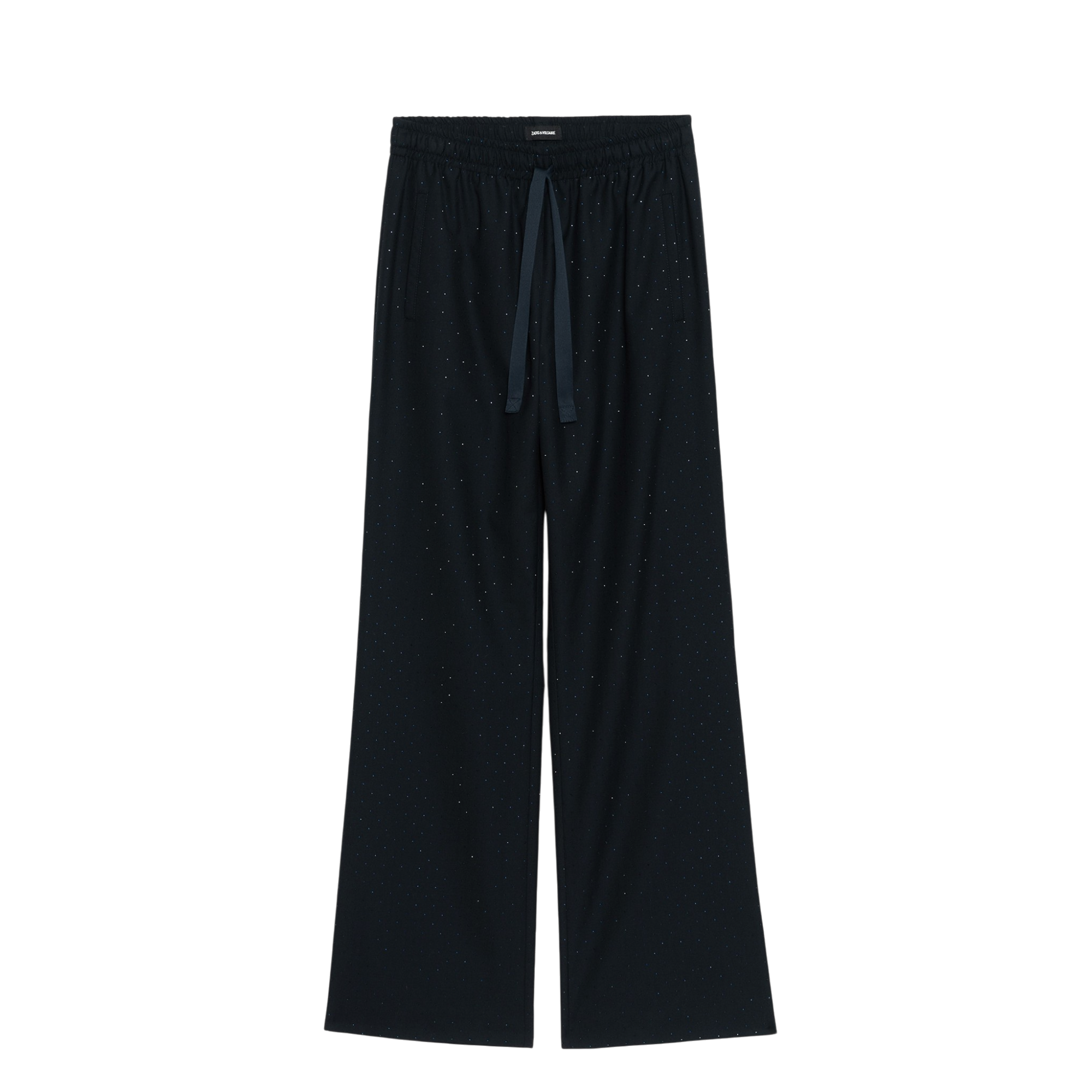 Poma Tailleur Strass Straight Tailored Trousers - Encre Blue