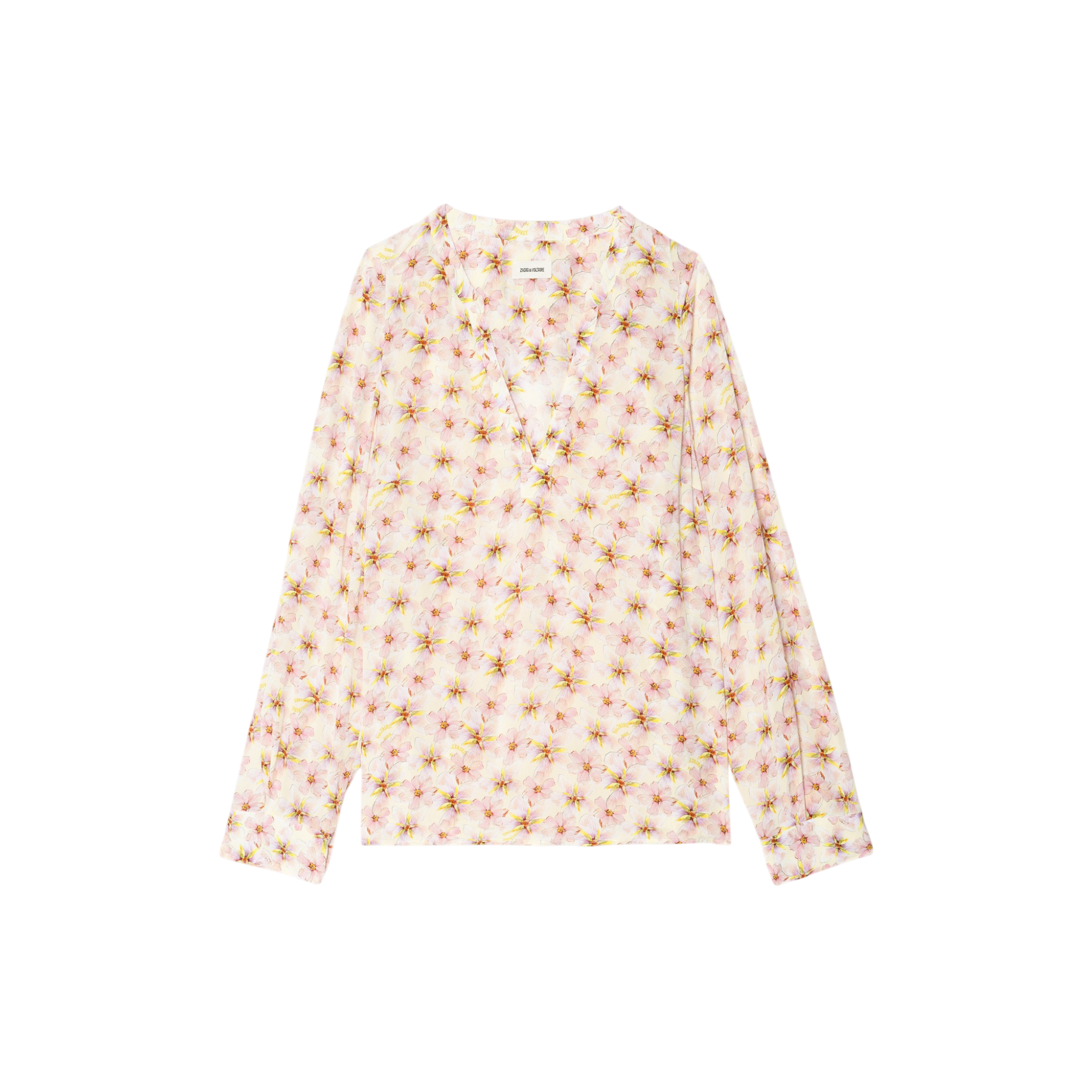 Torny Mirror Flowers Viscose Tunic - Pear Yellow