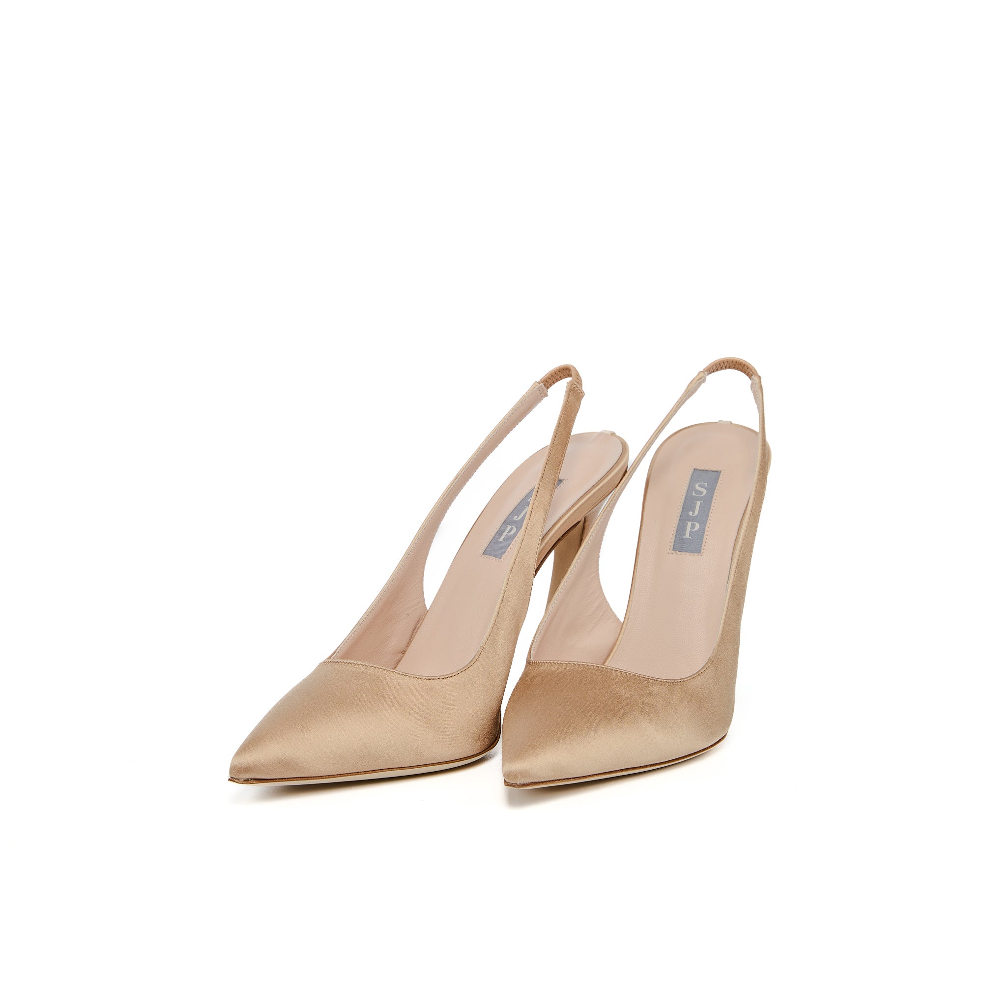 SJP By Sarah Jessica Parker Wonderland Nude Satin 110mm Slingback