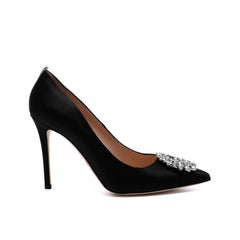 SJP by Sarah Jessica Parker Zaina 100mm Black Satin Pumps