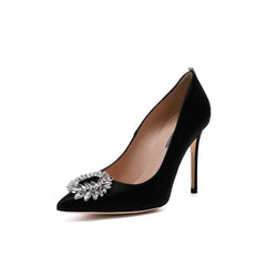 SJP by Sarah Jessica Parker Zaina 100mm Black Satin Pumps