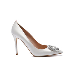 SJP by Sarah Jessica Parker Zaina 100mm Ivory Satin Pumps