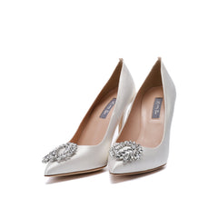 SJP by Sarah Jessica Parker Zaina 100mm Ivory Satin Pumps