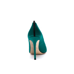 SJP by Sarah Jessica Parker Zaina 100mm Emerald Green Satin Pumps