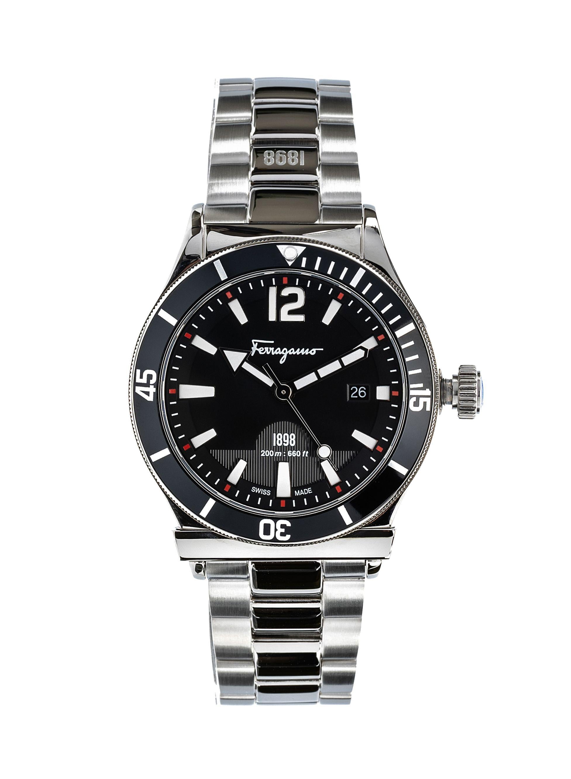 1898 Sport Quartz Silver Dial Watch