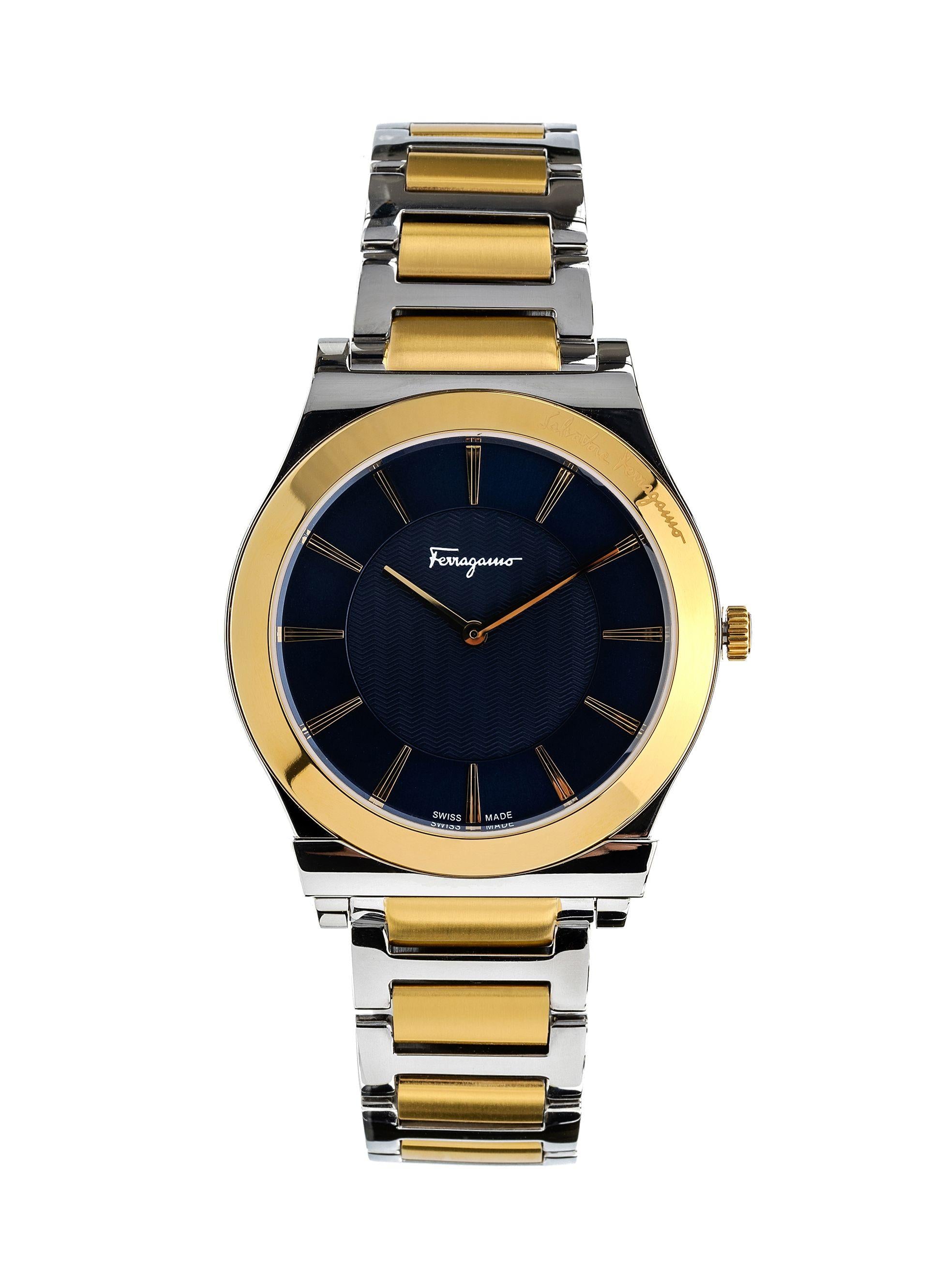 1898 Slim Quartz Blue Dial Watch