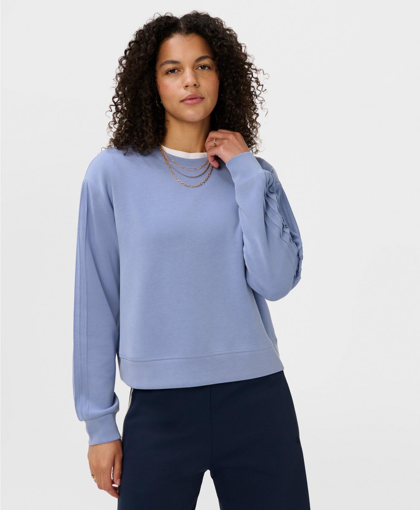 Sand Wash Pintuck Sweatshirt
