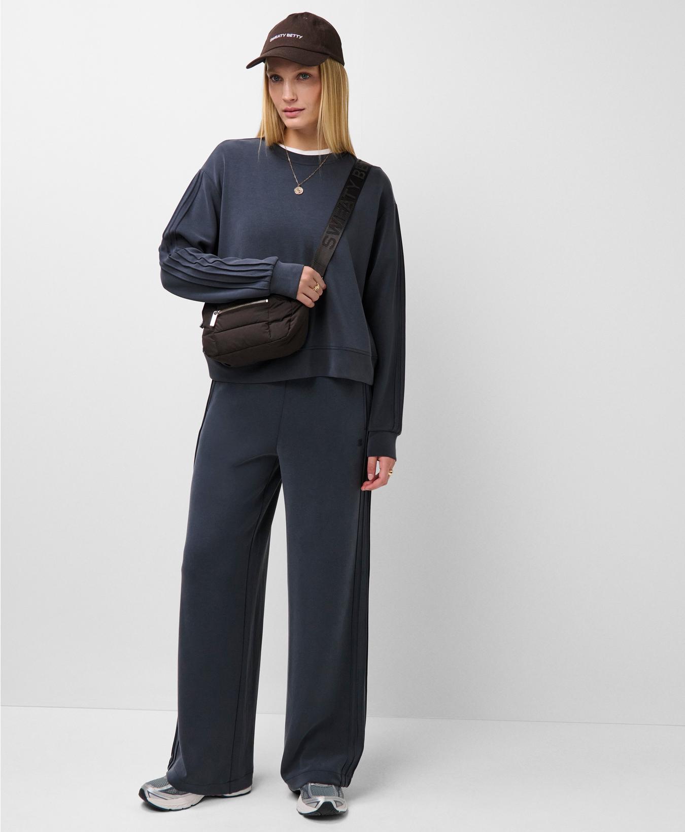 Sand Wash Pintuck Sweatshirt