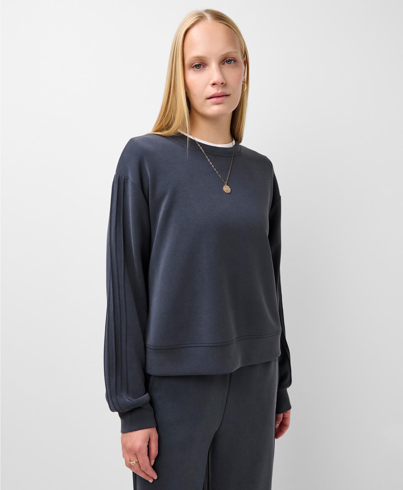 Sand Wash Pintuck Sweatshirt