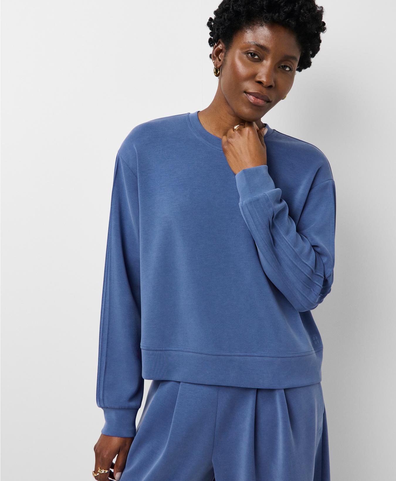 Sand Wash Pintuck Sweatshirt