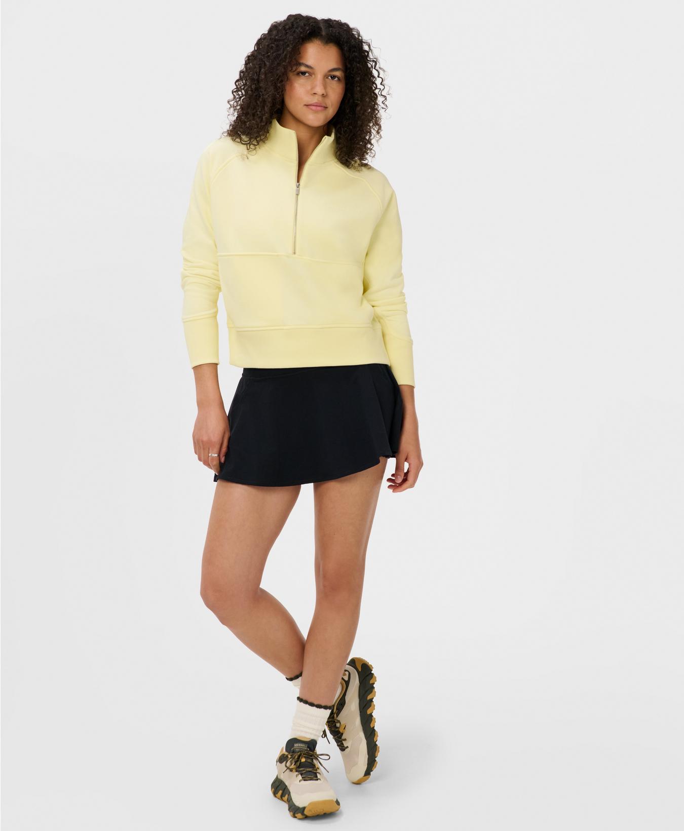 Revive Rib Mix Half Zip Sweatshirt