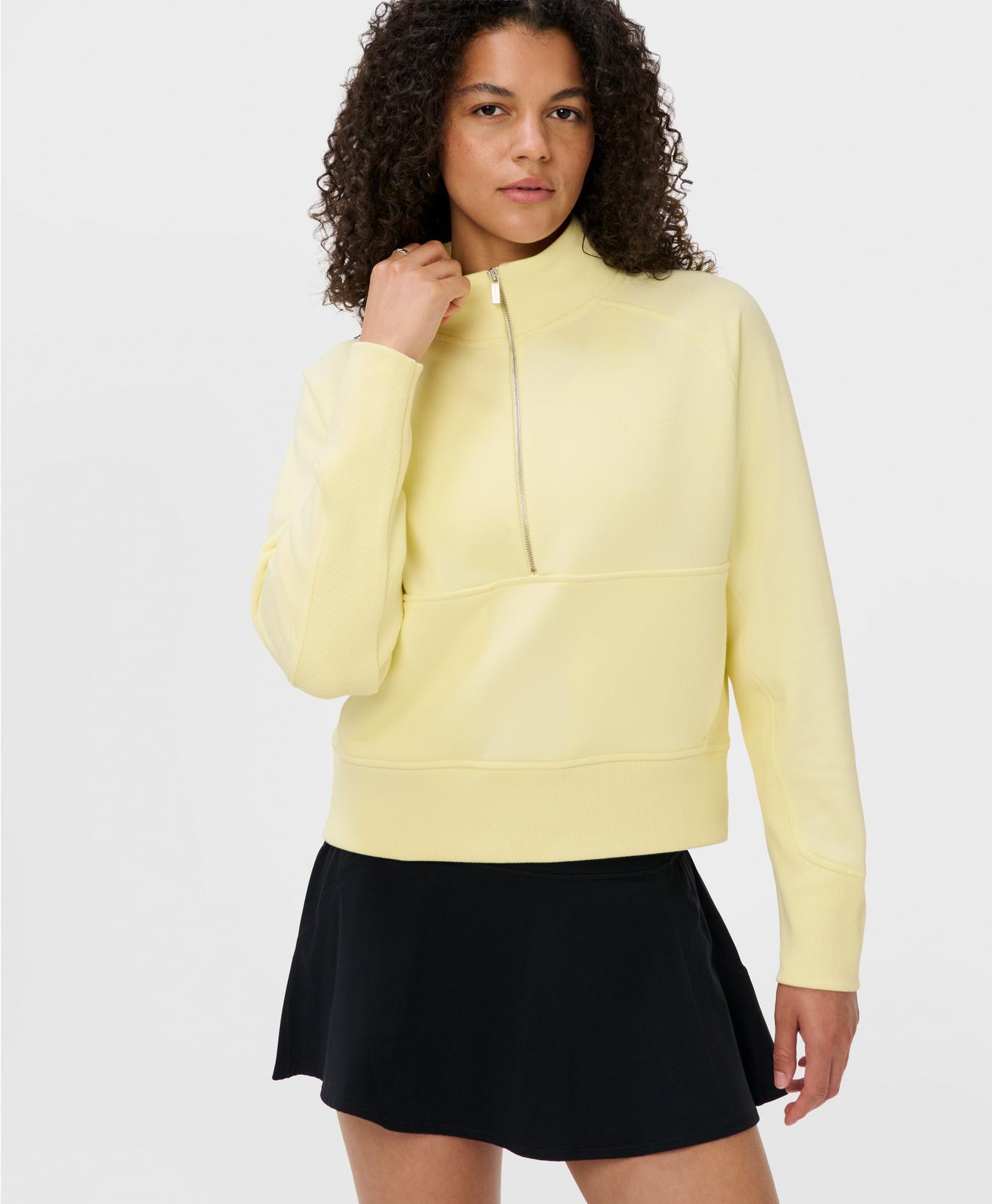 Revive Rib Mix Half Zip Sweatshirt