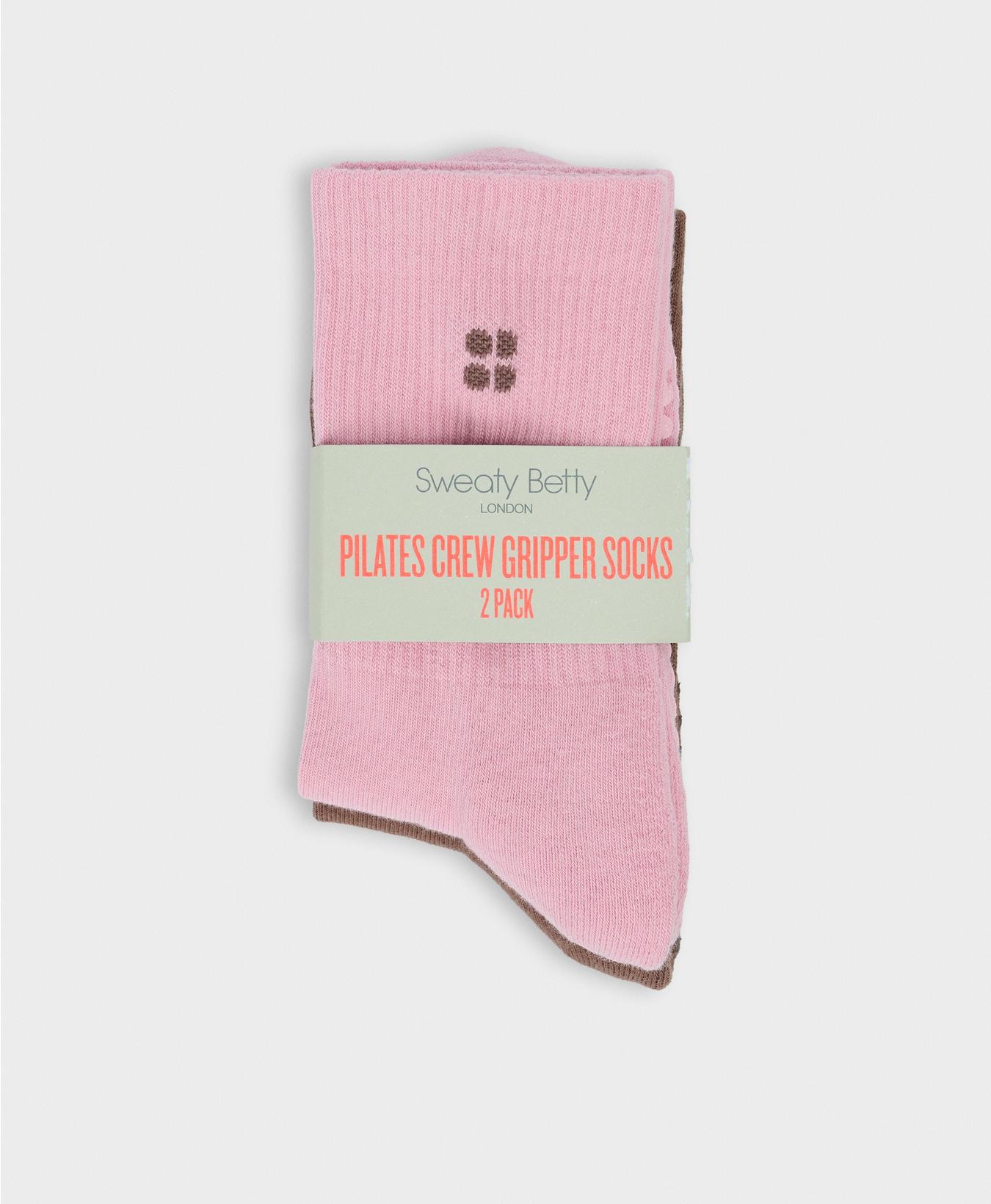 Pilates Crew Gripper Socks 2 Pack