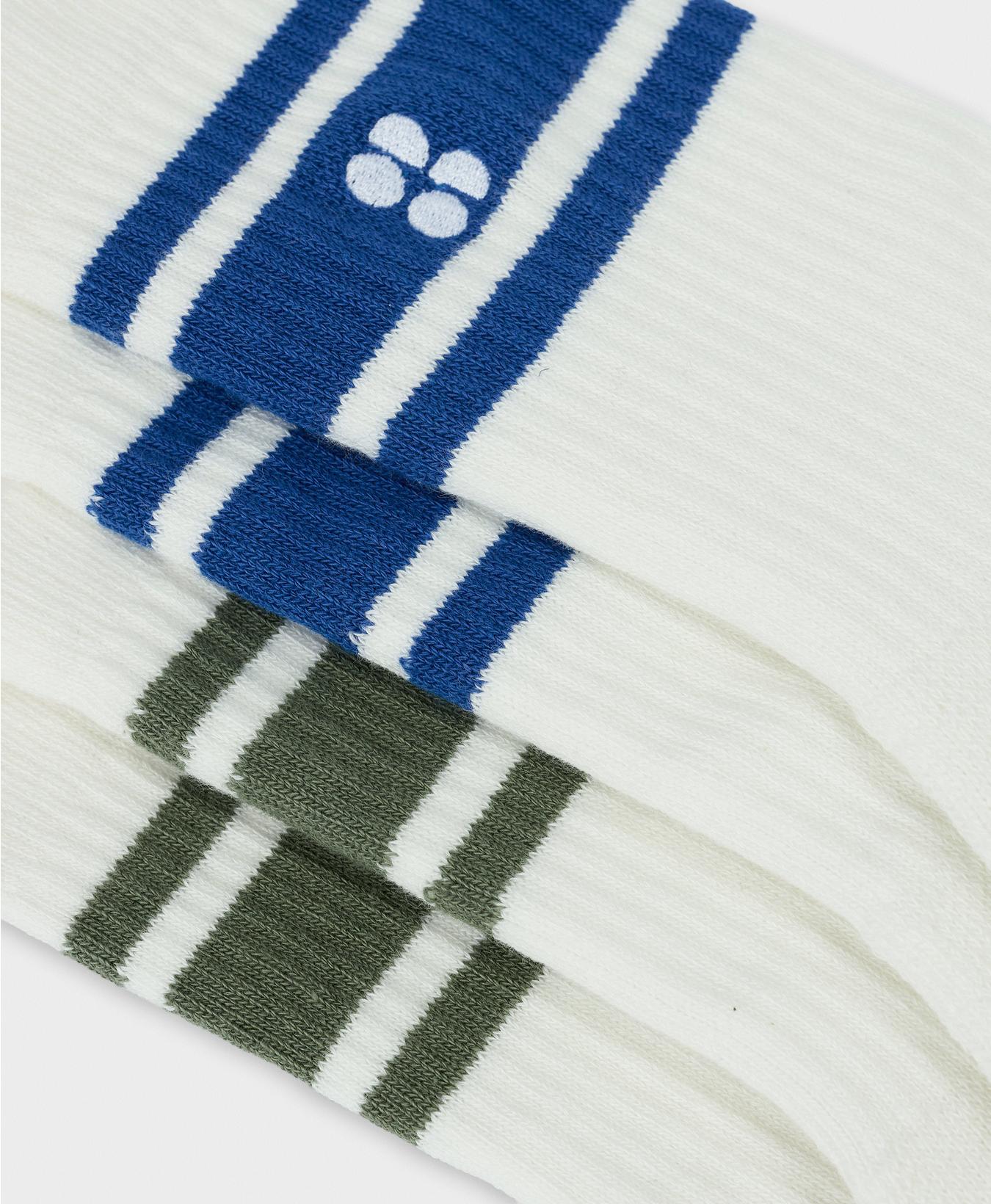 Lifestyle Ribbed Crew Socks 2 Pack