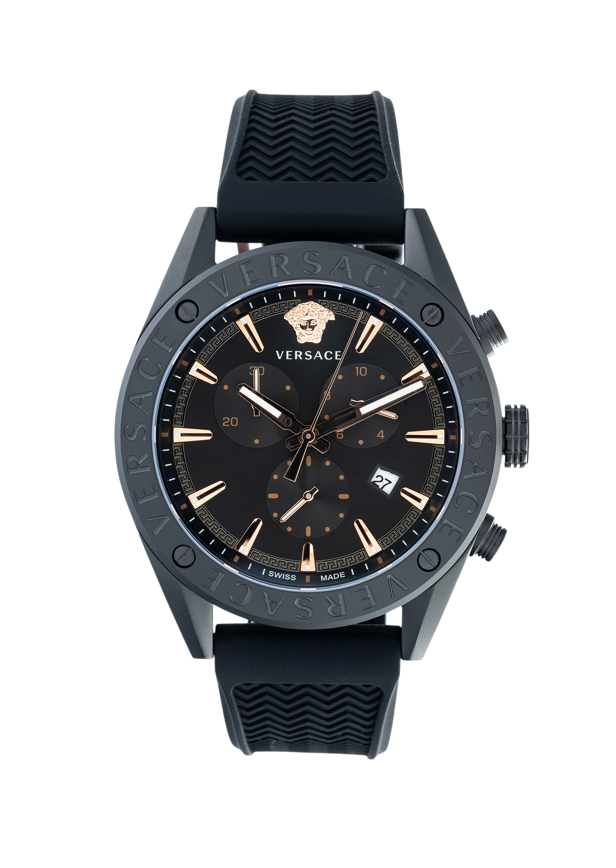 V-Chrono Quartz Black Dial Watch